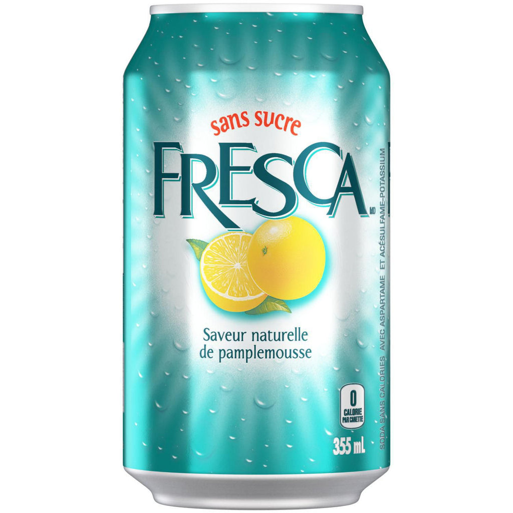 Fresca Soft Drink Soda 355mL/12 oz. Cans, 12pk {Imported from Canada}