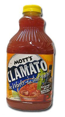 Mott's Clamato Juice, The Works, 1.89 Liters/2 Quarts {Imported from Canada}