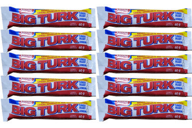 Big Turk Chocolate Bars Turkish Delight(Lot of 10) 60g {Imported from Canada}