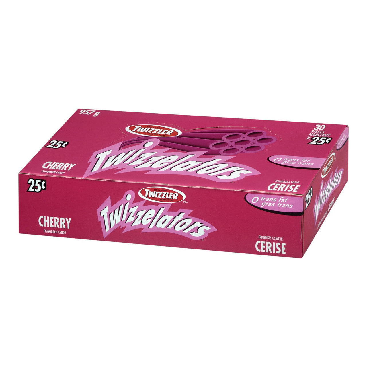 Cherry Twizzelators, 30ct, 957g/33.75oz  {Imported from Canada}