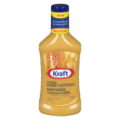 Kraft Creamy Honey Mustard Dressing, 475mL/16oz., {Imported from Canada}