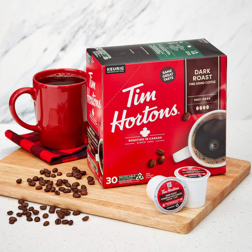 Tim Hortons K-cup Dark Roast Coffee (30pk) - {Imported from Canada}