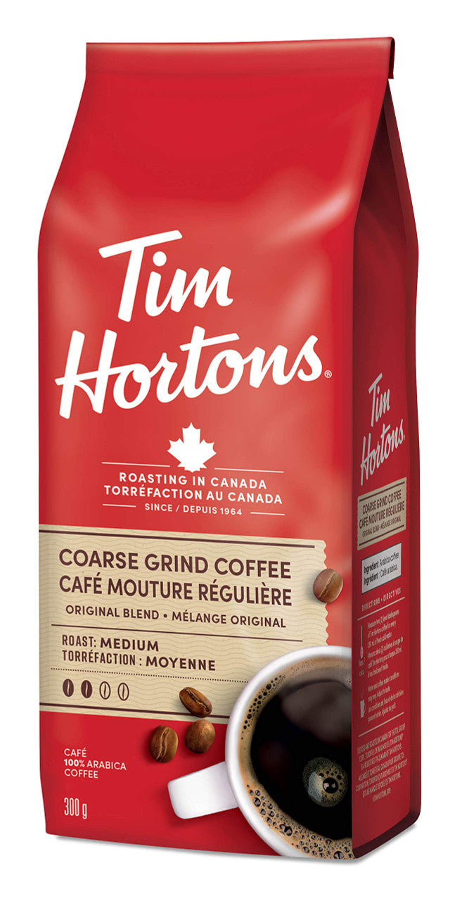 Tim Hortons Coarse Grind Original Blend 300g {Imported from Canada}