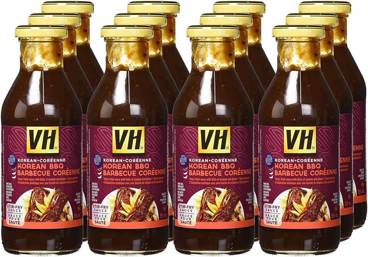 VH Korean BBQ Stir Fry Sauce (12 Count), 355ml/12oz., Jars {Imported