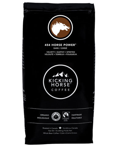 Kicking Horse Coffee, 454 Horse Power Blend, 1lb {Imported from Canada}