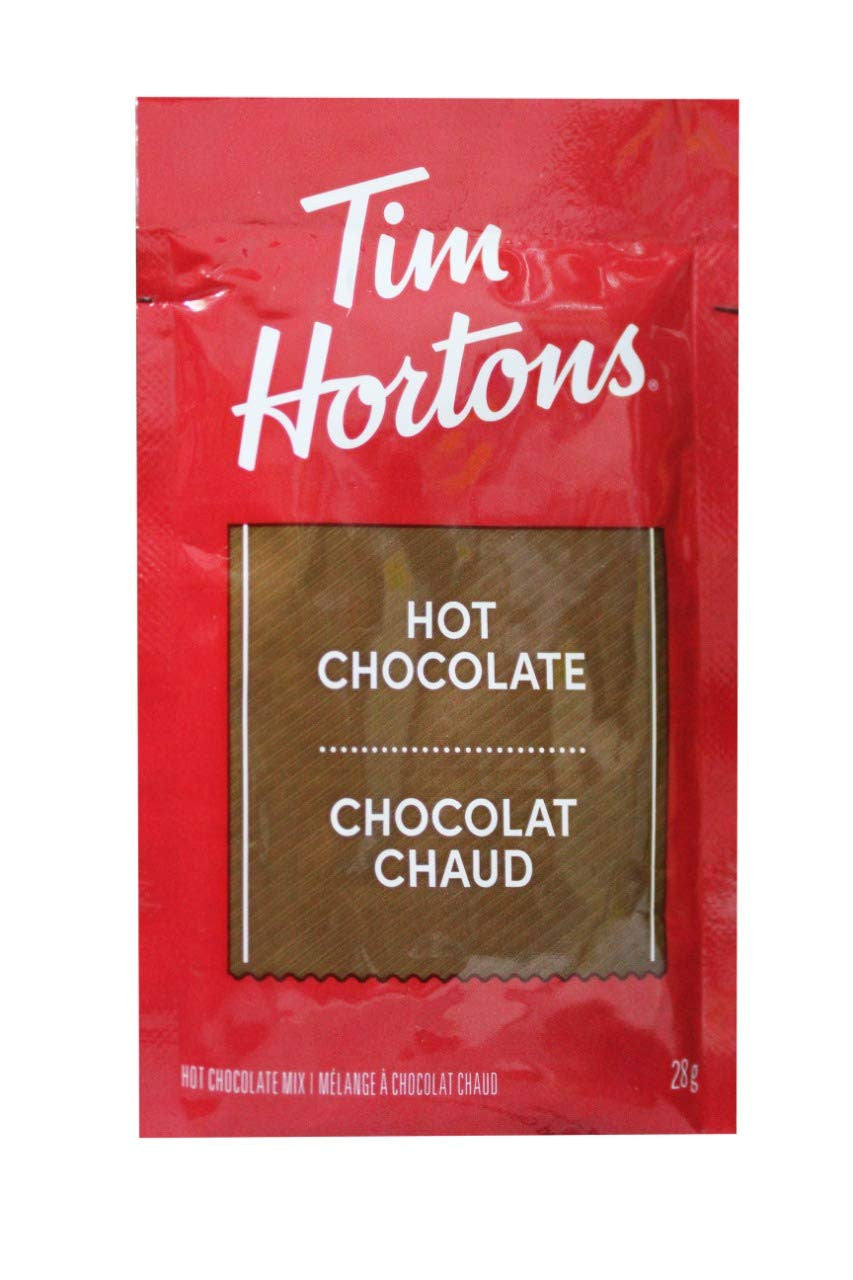 Tim Hortons New Hot Chocolate Packets/ Sachets 30 x 28g/0.98oz (Imported from Canada)