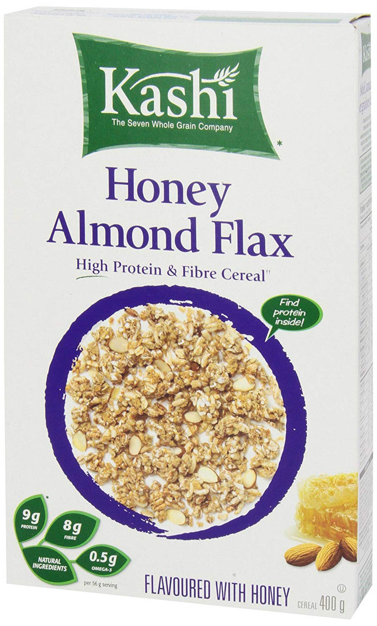 Kashi, Honey Almond Flax Cereal, Non-GMO, 400g/14.1oz., {Imported from Canada}