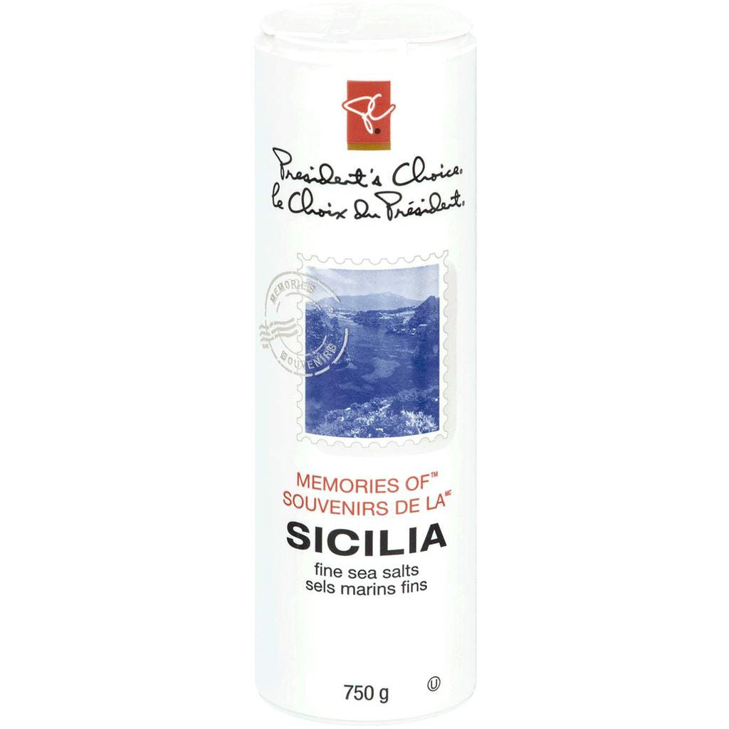 PC MEMORIES OF Sicilia Fine Sea Salts 750g/26.5 oz {Imported from Canada}