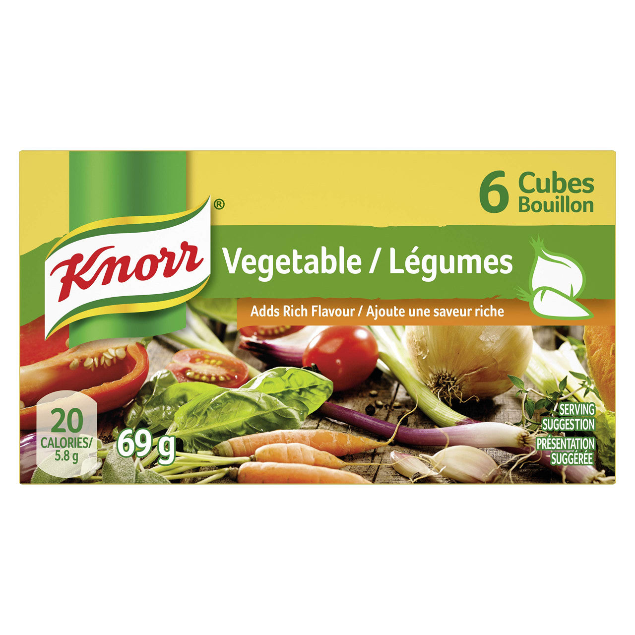 Knorr Broth Mix Vegetable Cubes, 69g/2.4 oz., {Imported from Canada}