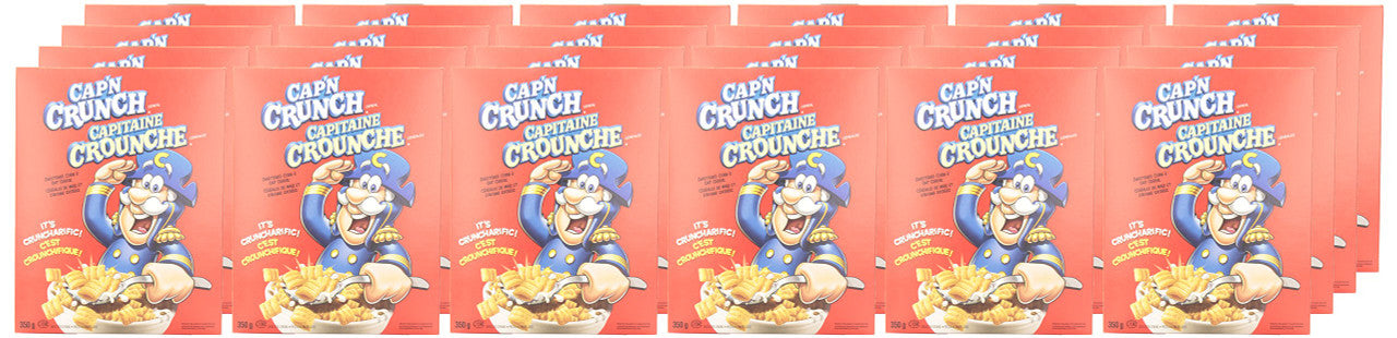Quaker Captain Crunch Original, 350g/12.34 oz. /24ct {Imported from Canada}