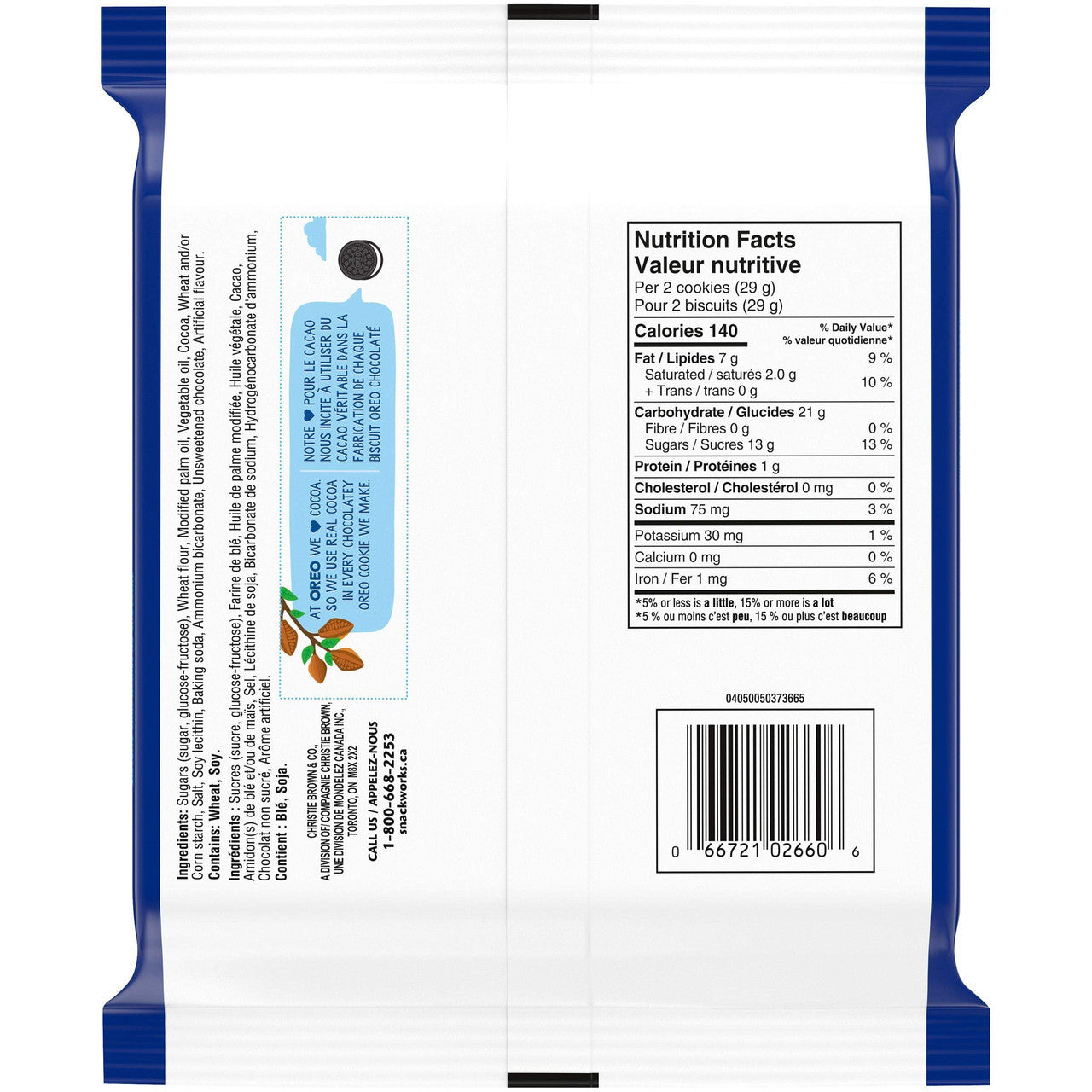 Oreo Double Stuf Sandwich Cookies, 261g/9.2oz. (Imported from Canada)