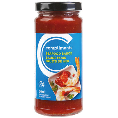 Compliments Seafood Sauce, 250ml/8.5 fl. oz. {Imported from Canada}