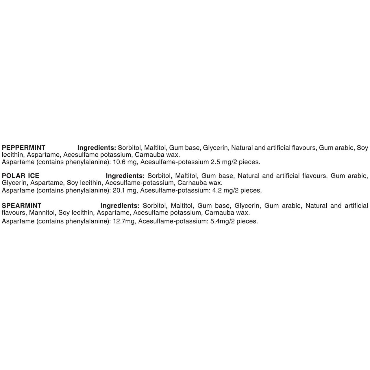 Excel Variety Pack 54-Pieces of Gum, 3 x 18ct {Imported from Canada}