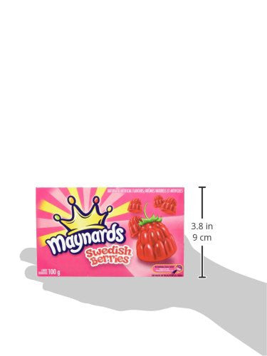 Maynard's Swedish Berries Gummy Candy Boxes, 12 pack (100g / 3.5oz) {Imported from Canada}