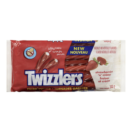 TWIZZLERS Licorice Candy, Strawberries N' Creme, 343g/12oz (Imported from Canada)