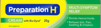 Preparation H Cream With Bio-Dyne, 25g/.88oz - Canadian Formula