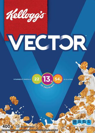 Kellogg's Vector Meal Replacement Cereal, 400g/14.1oz (Imported from Canada)