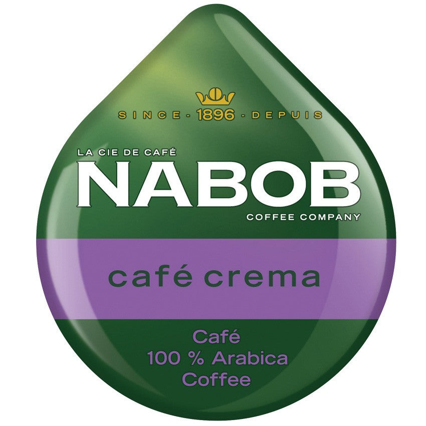 Tassimo Nabob Cafe Crema Single Serve T-Discs, 110g/3.9 oz., 14 T Discs,  {Imported from Canada}