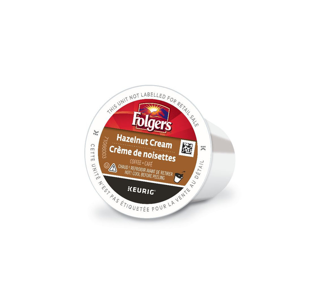 Folgers Hazelnut Cream Coffee K-cups, 30 Count, 270g/9.5 oz. Box {Imported from Canada}