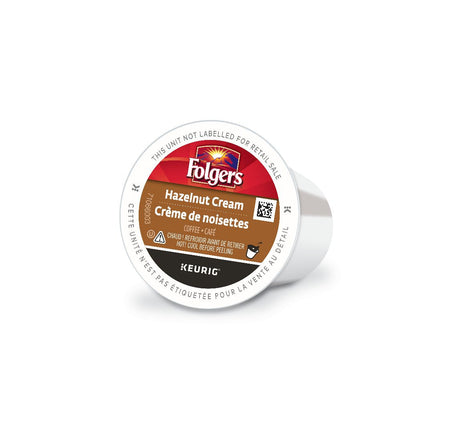 Folgers Hazelnut Cream Coffee K-cups, 30 Count, 270g/9.5 oz. Box {Imported from Canada}