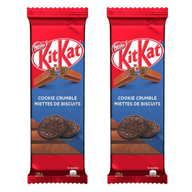 NESTLE Kitkat Cookie Crumble Wafer Bar, 120g/4.2oz, 2-Pack {Imported from Canada}