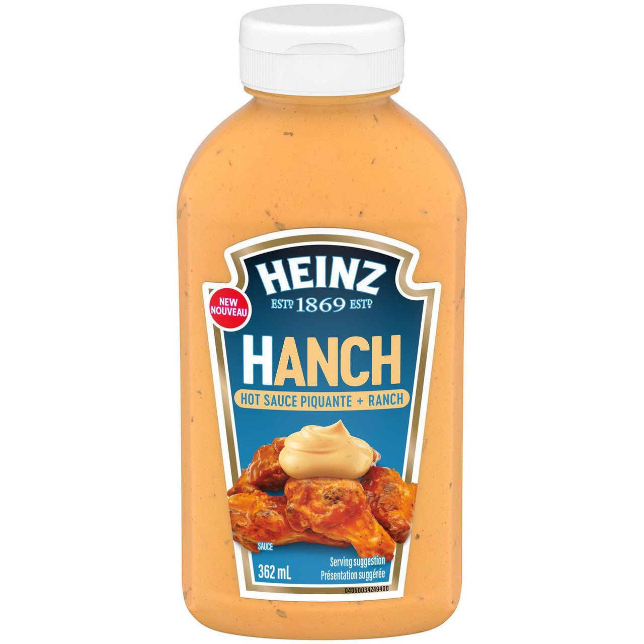 Heinz Hanch Sauce (Hot Piquante & Ranch) 362ml/12.2 fl.oz., {Imported from Canada}