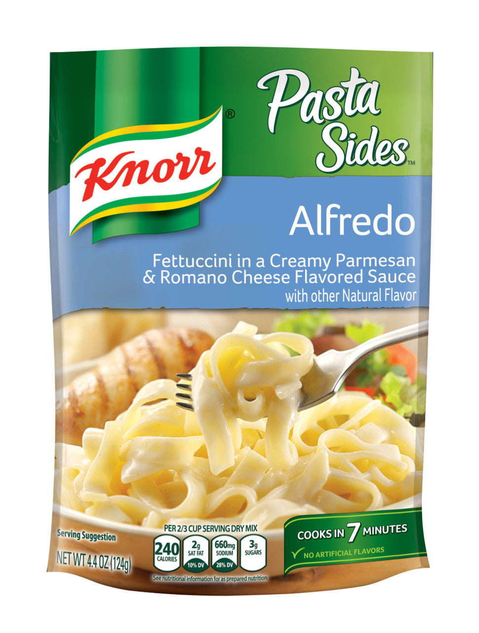 Knorr Pasta Sides, Alfredo, 125 Grams/4.4 Ounces {Imported from Canada}