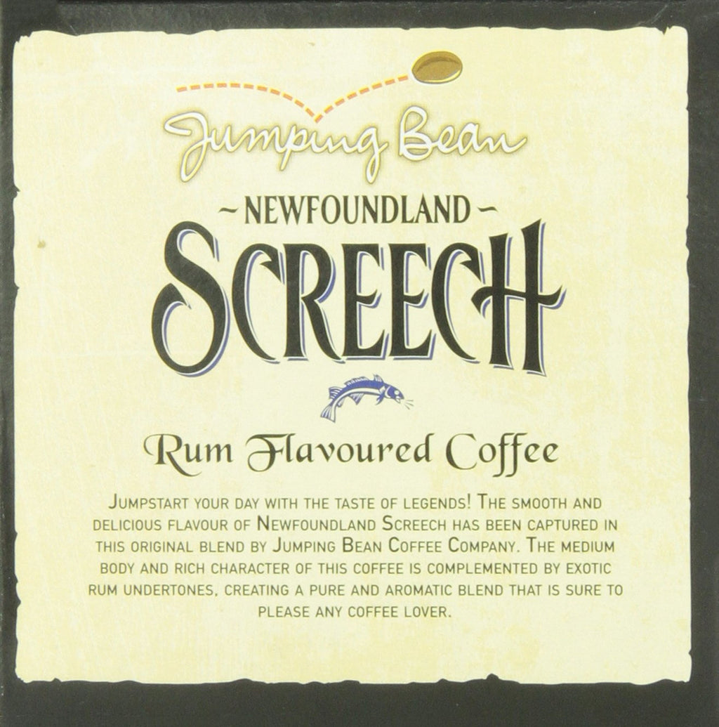 Jumping Bean Newfoundland Screech Rum Coffee,12ct{Imported from Canada}