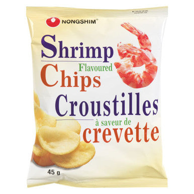 Nongshim Shrimp Flavored Chips, 45g/1.6 oz., {Imported from Canada}