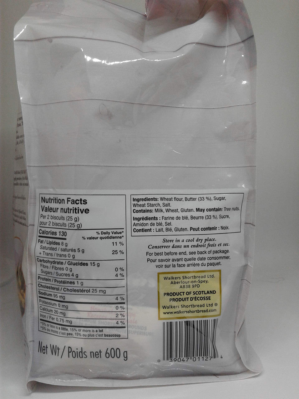 Walkers Premium Shortbread Rounds 24 Snack Packs individually wrapped.