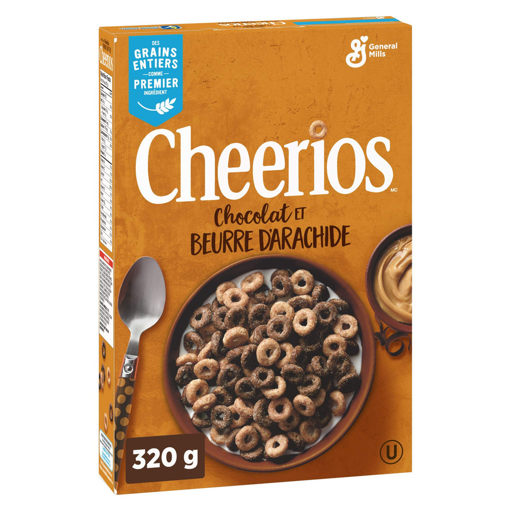 Cheerios Chocolate Peanut Butter, 320g/11.3 oz.,  {Imported from Canada}