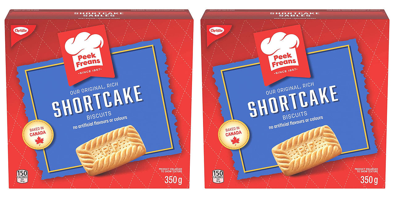 Peek Freans Shortcake Biscuits/Cookies, 350g/10.6 oz., 2-Pack {Imported from Canada}