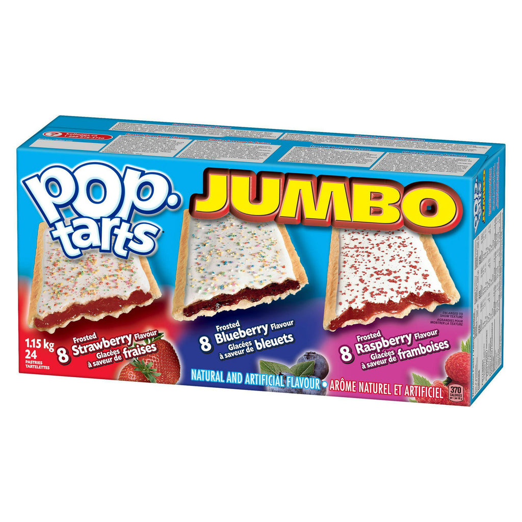 Normal Poptards Kellogg's PopTarts Jumbo 24-Count, 1.2kg {Imported from Canada}
