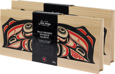 2 x SeaChange Seafoods Smoked Sockeye Salmon 454gr/16 oz {Imported from Canada}