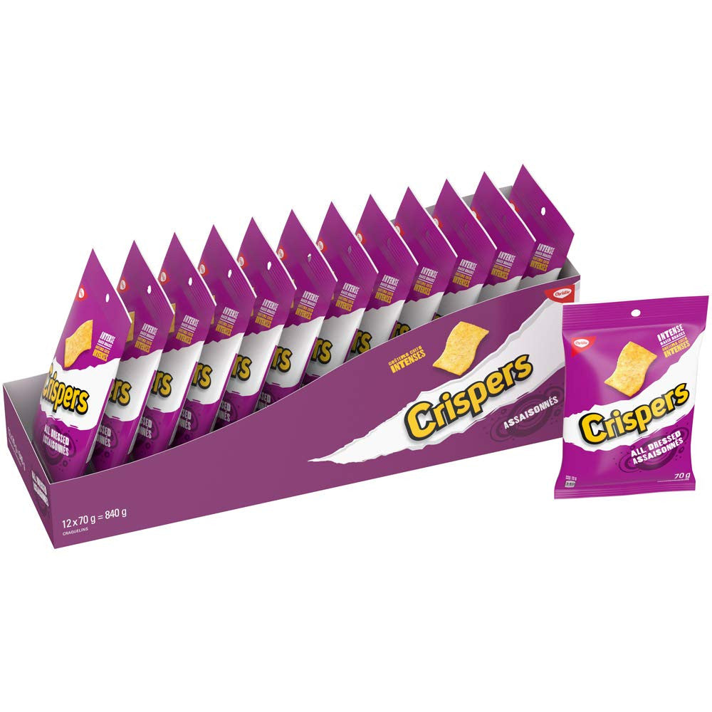 Christie Crispers All Dressed Crackers 70g/2.5 oz., 12pk {Imported from Canada}