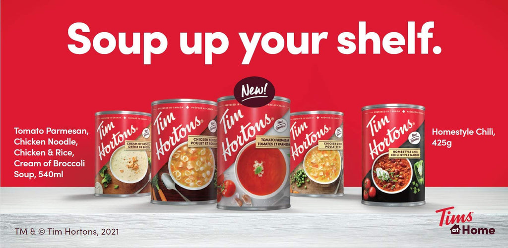 Tim Hortons Tomato Parmesan Tin of Soup, 540ml/18 fl. oz., {Imported from Canada}