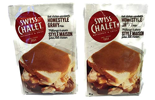 Swiss Chalet Homestyle Gravy, (2 Pack) 51g/1.8oz. per PKG. {Imported from Canada}