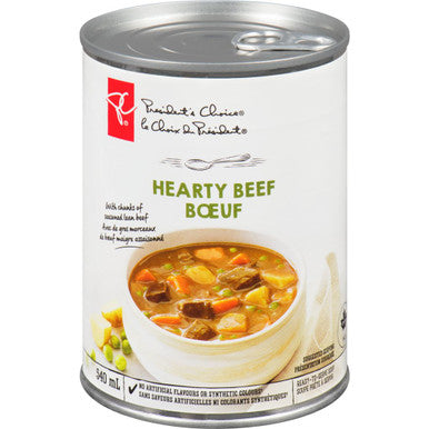 President's Choice Hearty Beef Soup, 540mL/18.3 fl., oz {Imported from Canada}