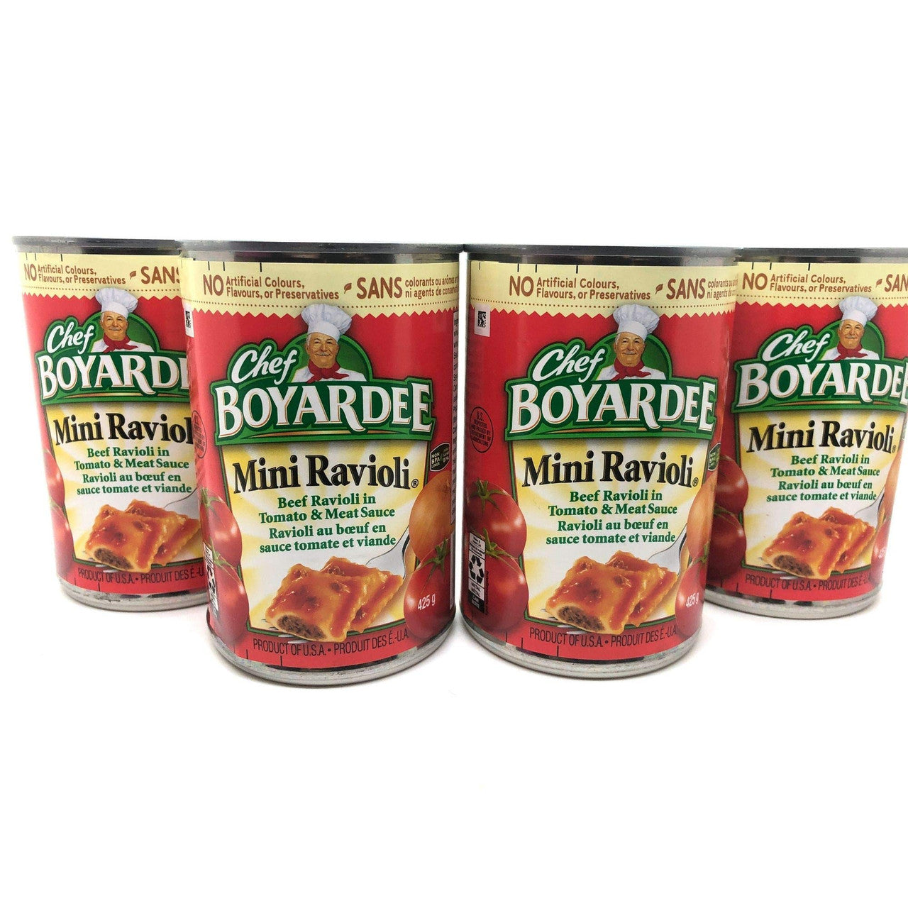 Chef Boyardee Mini Ravioli Pasta, (425g/15 oz., can), 4 Pack {Imported