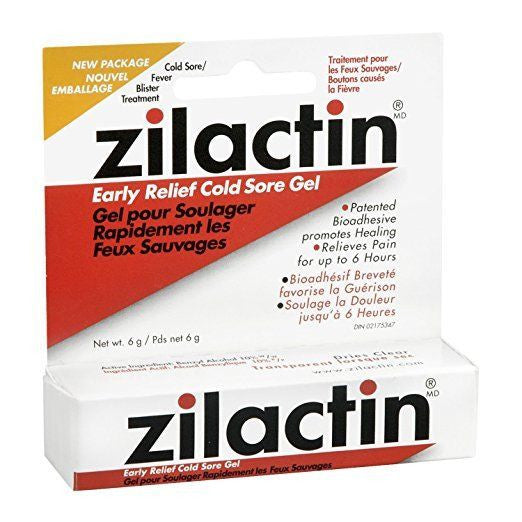 Zilactin Gel Cold Sore Gel 6g {Imported from Canada}