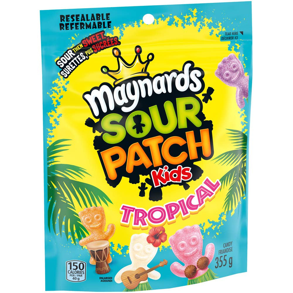 Maynards Sour Patch Kids Tropical Candy, (355g/12.5 oz) {Imported from Canada}