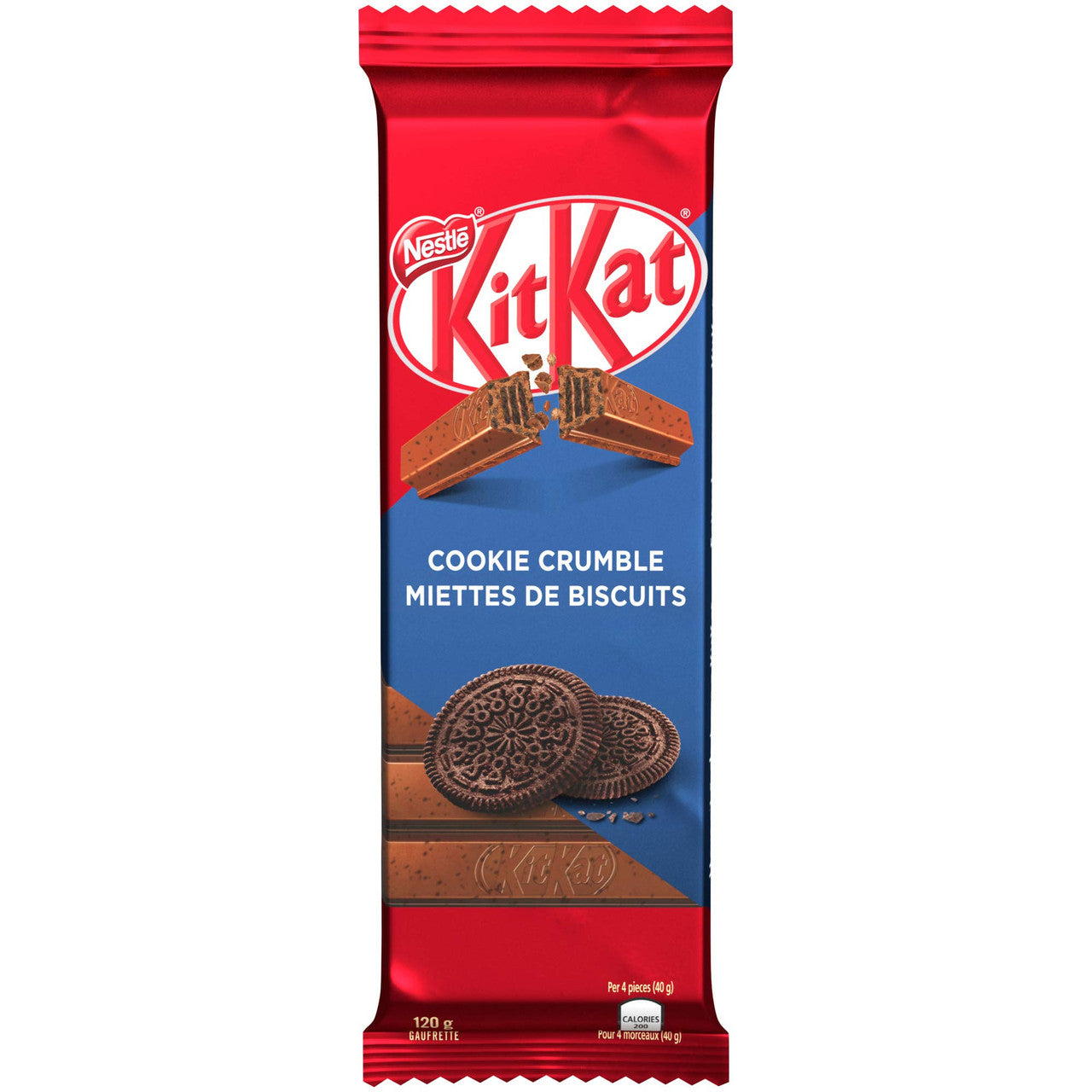 NESTLE Kitkat Cookie Crumble Wafer Bar, 120g/4.2 oz., {Imported from Canada}