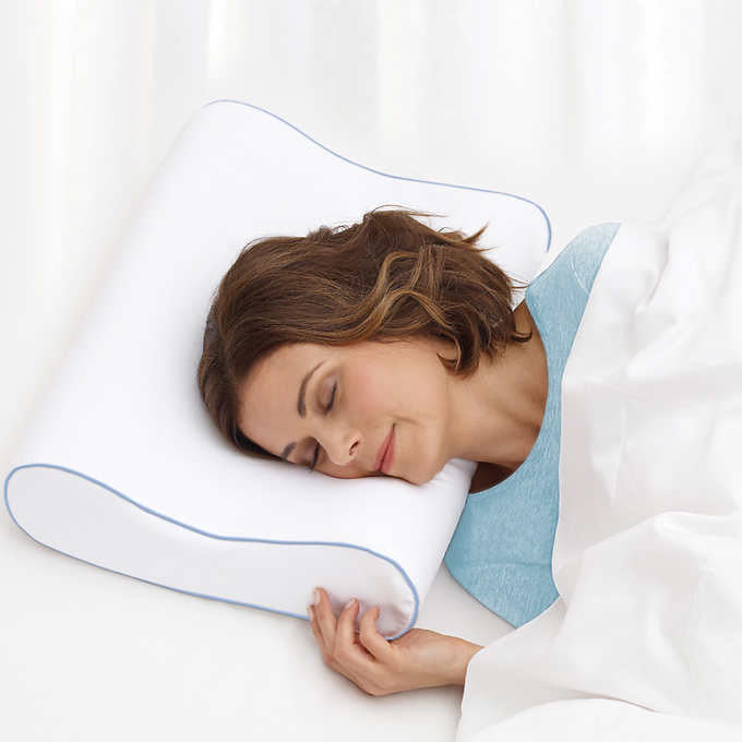 Novaform Memory Foam Contour Pillow with CoolGelHD 2pack, {Imported