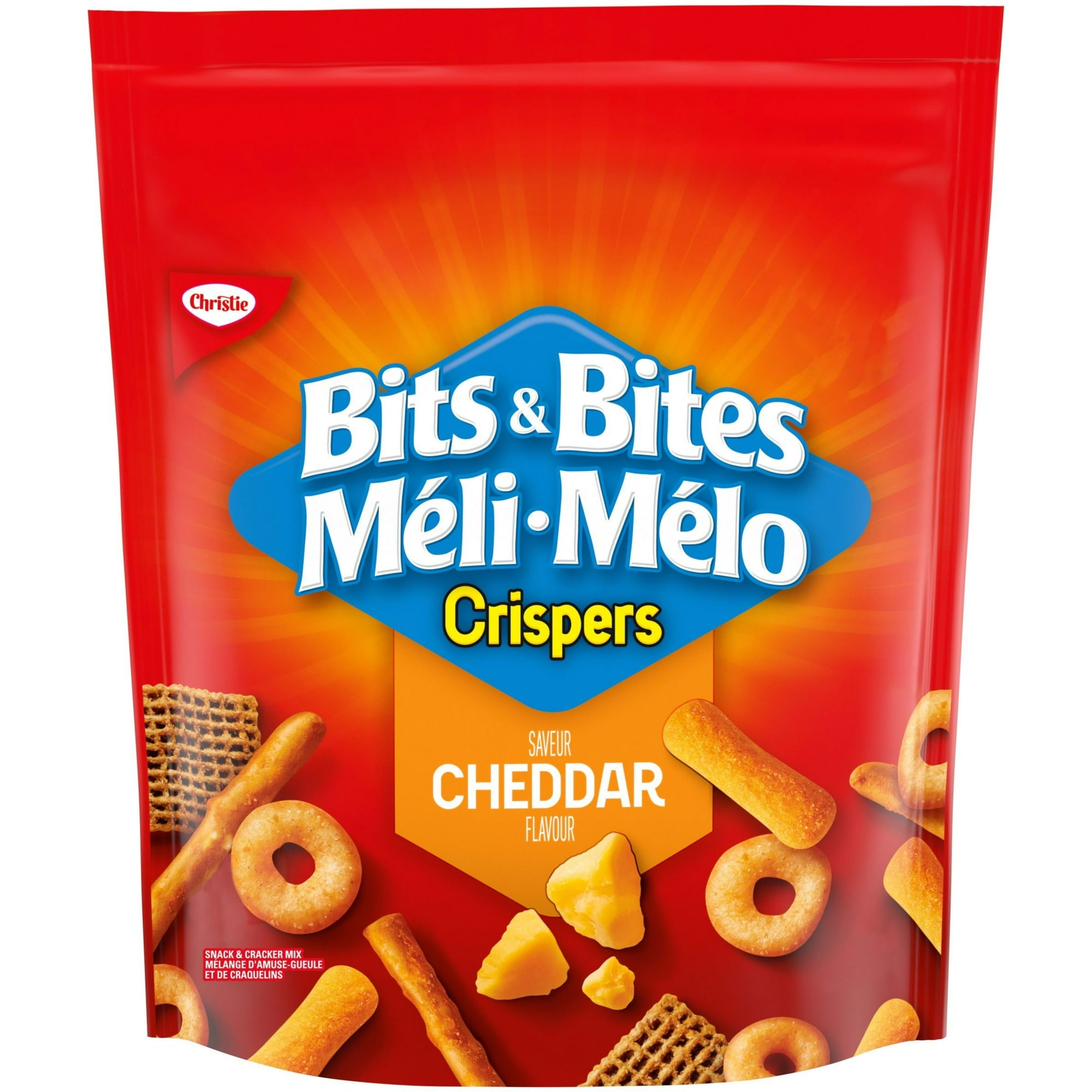 Christie Bits & Bites Crispers Cheddar Snack Mix front