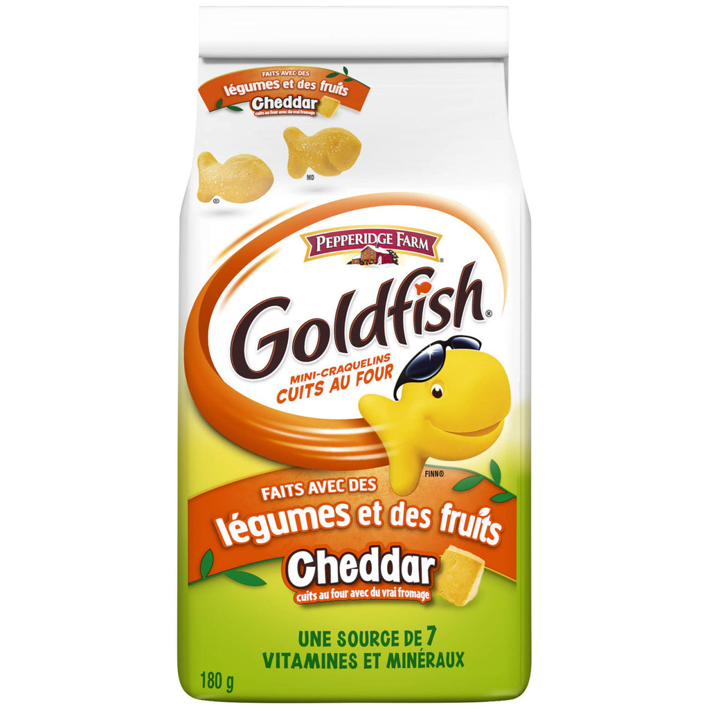 Pepperidge Farm Goldfish Veggies & Fruits Crackers 180g/6.1oz., (12 Pack) {Imported from Canada}