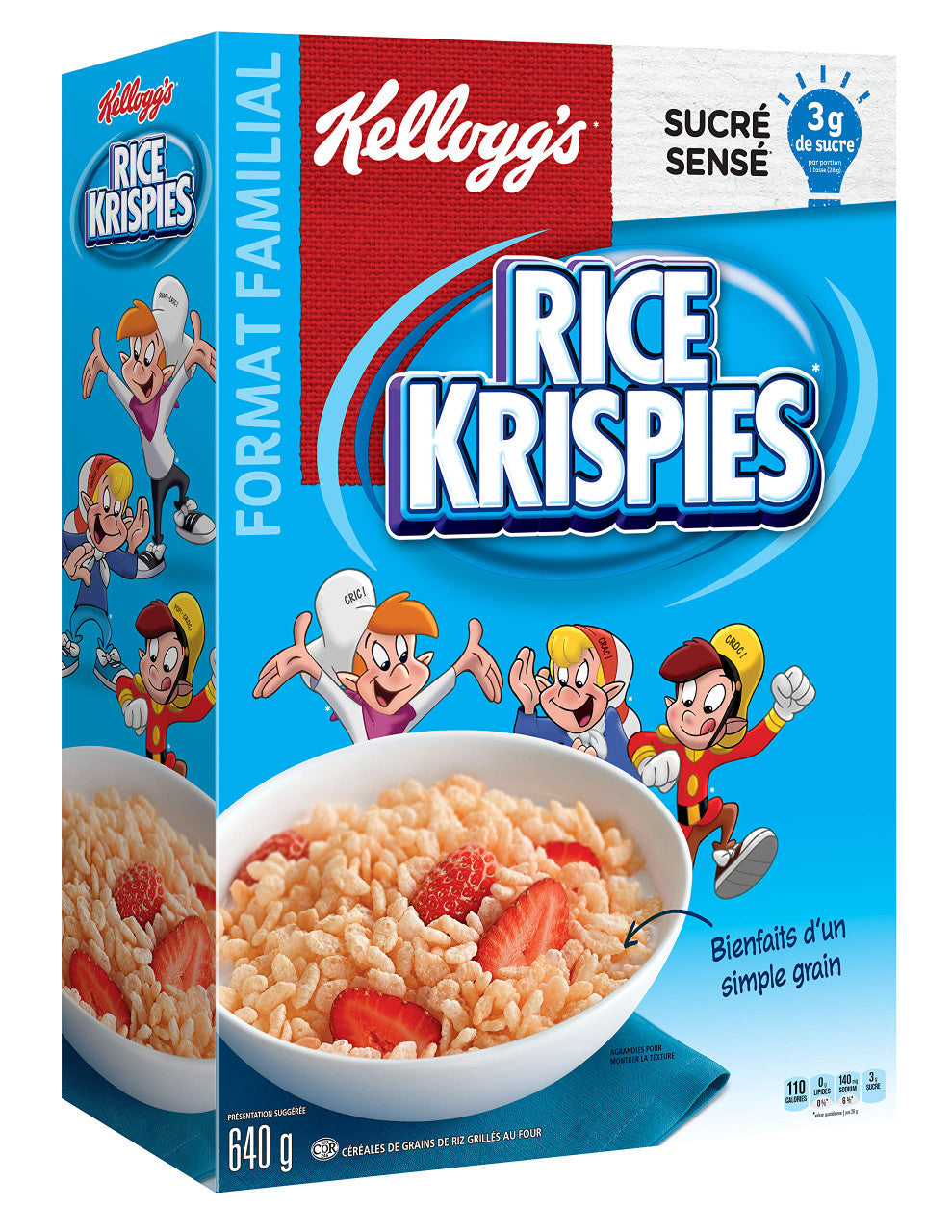 Kellogg's Rice Krispies Cereal Family Size (640g/22.6 oz.) {Imported from Canada}