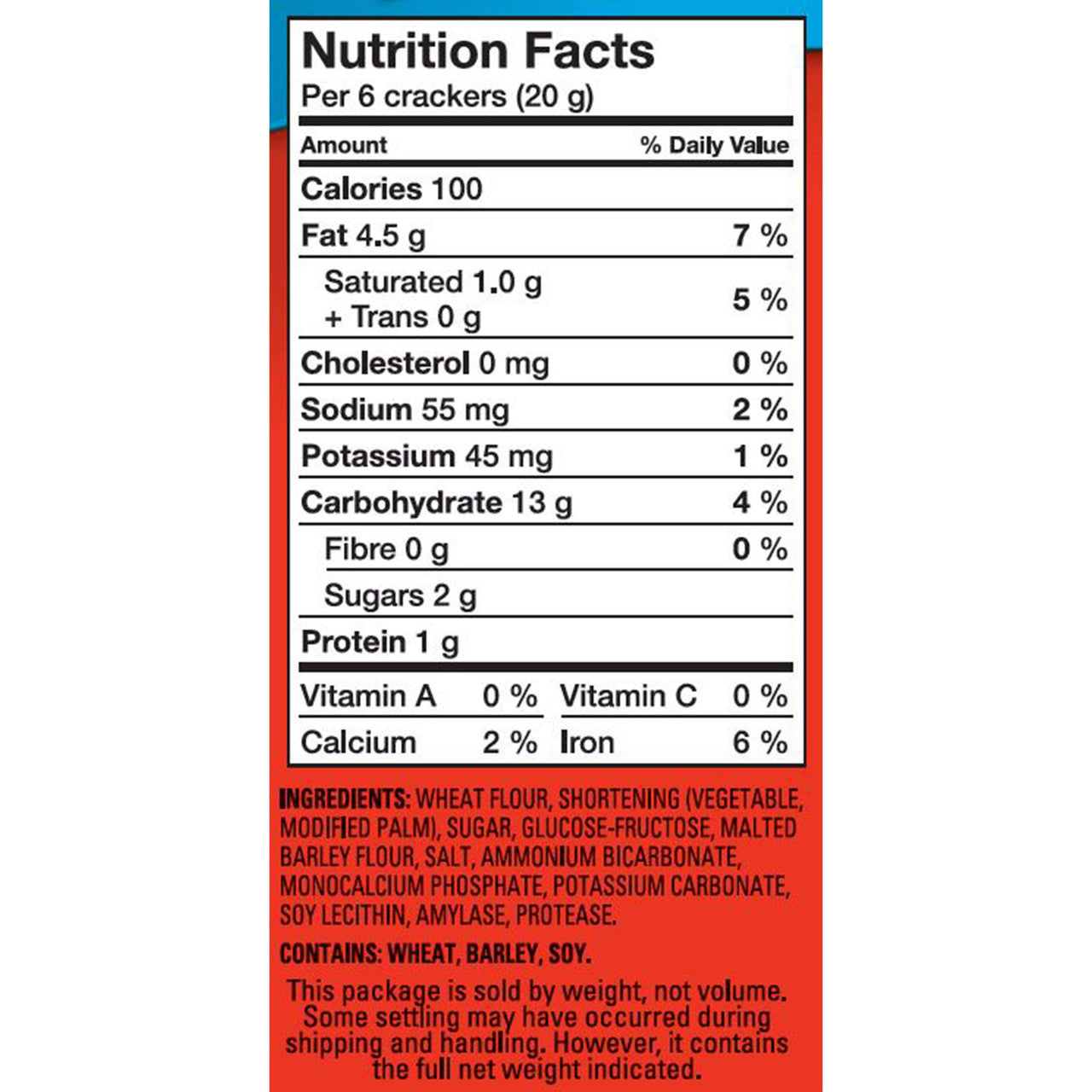 Ritz Low Sodium Crackers, 200g/7oz. (Imported from Canada)