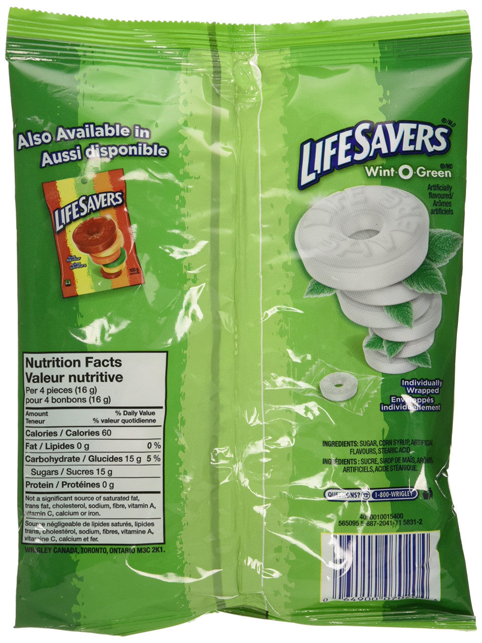 Life Savers Wint-O-Green Mints (150g/5.3 oz.) (3pk) {Imported from Canada}