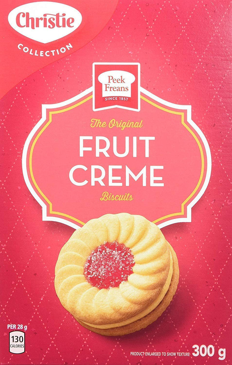 Christie Peek Frean Fruit Creme, 300g/10.6 oz. (Pack of 3) {Imported from Canada}