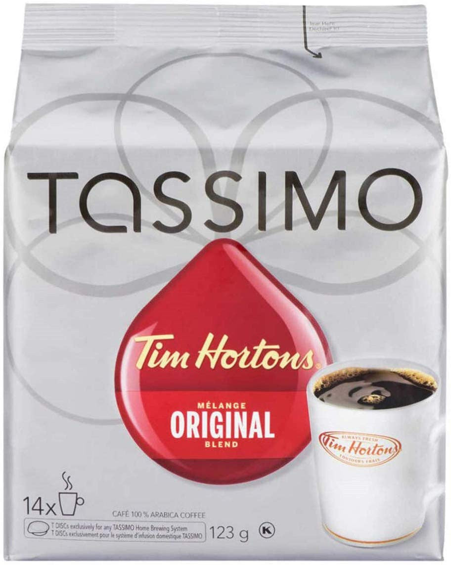 Tassimo Tim Horton's Coffee Single Serve T-Discs, 14 T-Discs (Original, 70 Count) {Imported from Canada}